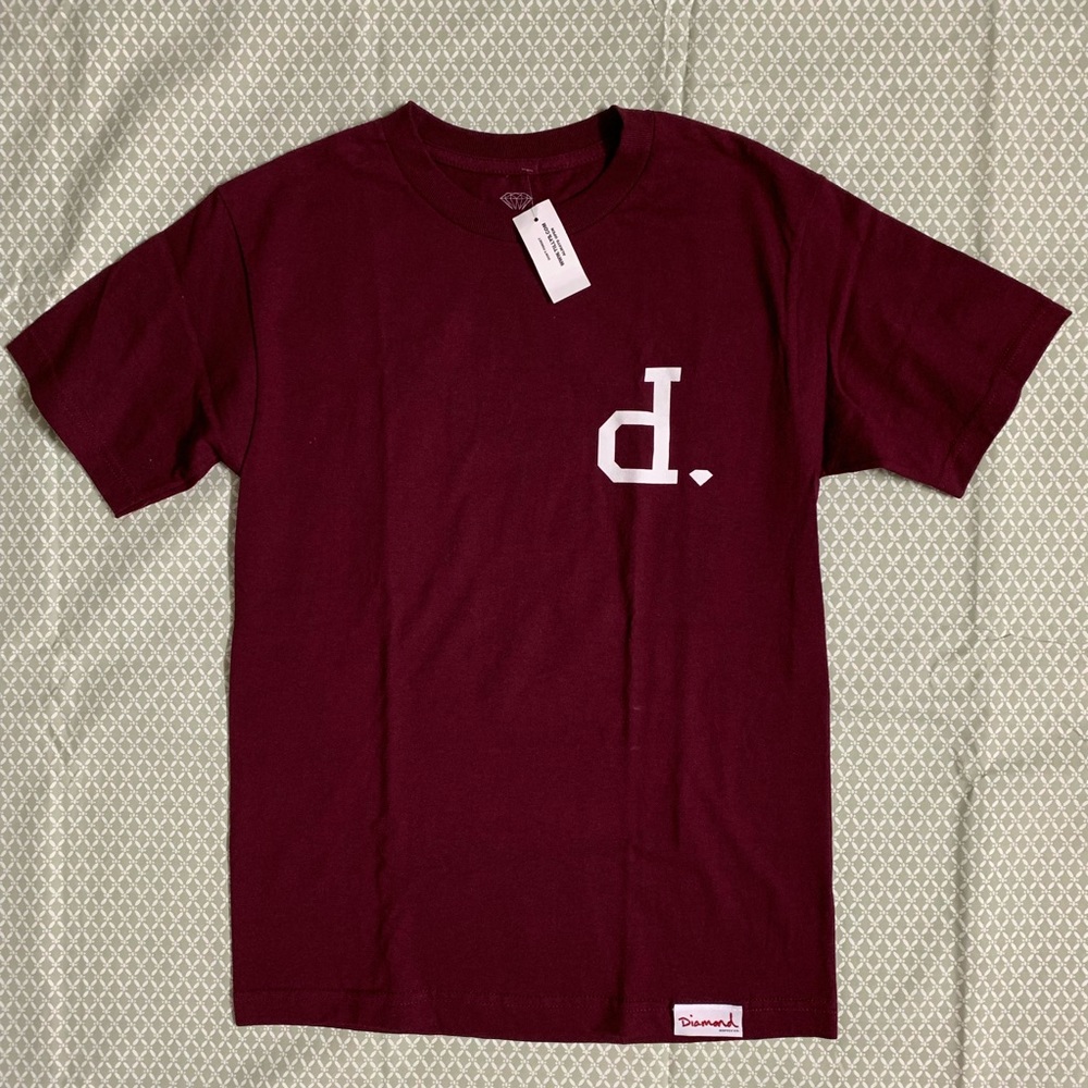 New Men’s Diamond Supply Co Unpolo Small Burgundy